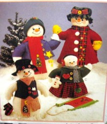 8387 MCCALLS 20'', 13'' SNOW PEOPLE, TOY DOLL HOLIDAY PATTERN